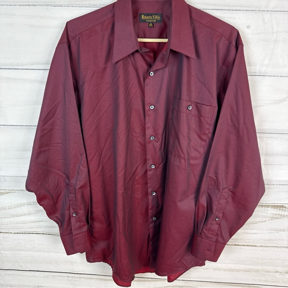 Roberto Villini Collezione Burgundy Shirt